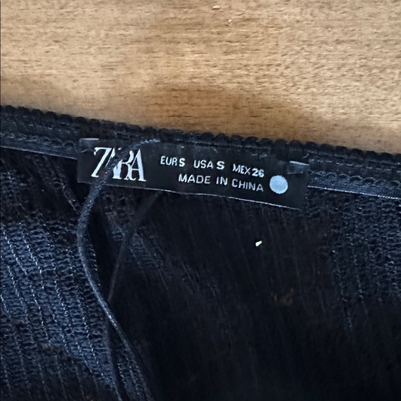 ZARA NWT Black One Shoulder Ribbed Knit Bodycon Romper Size S - Picture 8 of 11